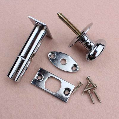 Chrome finish Brass bolt Door Lock with Knob key